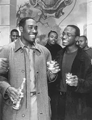 Morris Chestnut (left), getting his Diggs in.