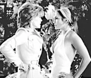 Mother Hag and Airhead Girlfriend: Fonda and Lopez - square off.