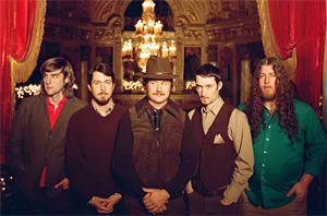 My Morning Jacket, just before its debut performance of Pagliacci Goes to Texas.