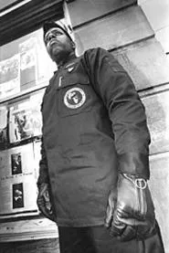 Najee Muhammad, at the New Black Panthers' Euclid - Avenue headquarters & grill. - WALTER NOVAK