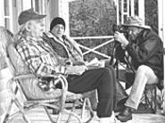 Neil Young (right) takes his Super 8 on the road.