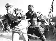Patience is its own reward: Simple sword fights lead - to a more exciting gore-fest later on.