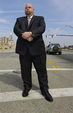 Police union boss Steve Loomis, in a rare moment of silence. - WALTER NOVAK