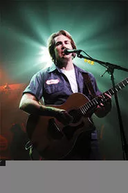 Pump Boy Pat McRoberts sings a touching ballad about octane ratings in Pump Boys and Dinettes.