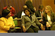 Rosie Grier, Jacquie Maiden, and Kathy Dreamer (from left) took the fall for the board's illegal ways. - WALTER NOVAK