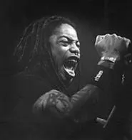 Sevendust frontman Lajon Witherspoon at the Agora's - Nitemare Before Christmas. - WALTER NOVAK