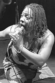 Sharon Jones, at the Dap-Kings' February 19 - Beachland show. - WALTER NOVAK