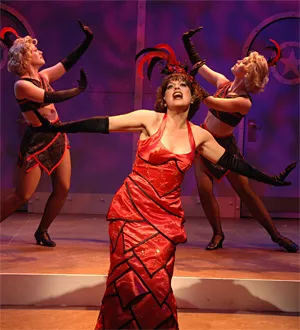 She's no angel: Sandra Emerick as nightclub singer Reno Sweeney.