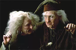 She's not a witch — she's his wife: Carol Kane and Billy Crystal in The Princess Bride.
