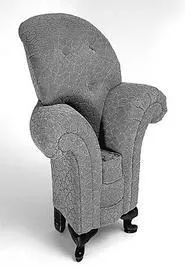 Stephen Litchfields ultra-skinny chairs invite you to view, but not sit. At Heights Arts through July 28.