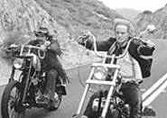 Stiller and Wilson in their Easy Rider scene.