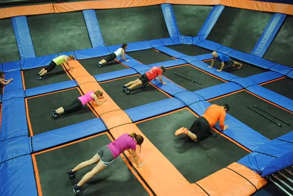 Take A Tour Of Sky Zone Westlake S Insanely Cool Indoor Trampoline Park Cleveland Slideshows Cleveland Scene