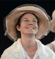 The actors (Elizabeth Ann Townsend, left, and Monica Bell) carry Our Town.