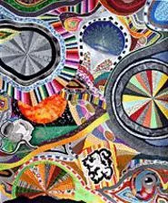 The collages of Gean Moreno are on view at Shaheen.