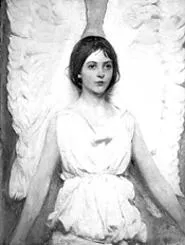 The daughter of Abbott Handerson Thayer was the model for "Angel," Thayer's 1887 oil painting.
