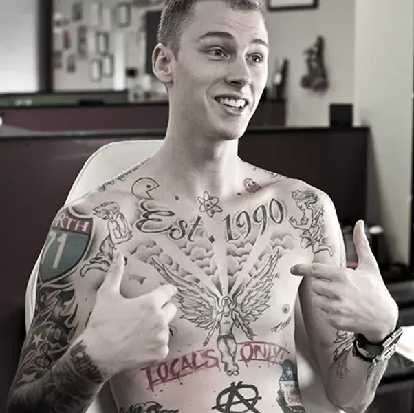 Machine World Machine Gun Kelly Tattoos