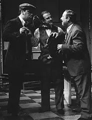 The joke's on them: John Busser, Tom Meyrose, and Scott Spence (from left).