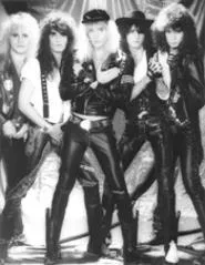 The legacy of big hair and leather: Warrant, circa - 1989.