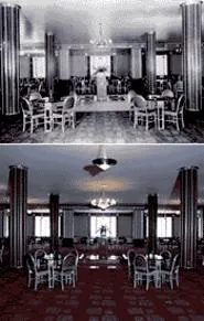 The Silver Grille as it appeared in 1931(top) . . . - and today (below).