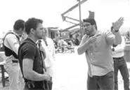 The write man for the job: Chris McQuarrie, right, directs Ryan Phillippe on the set of The Way of the Gun. - JOHN BAER