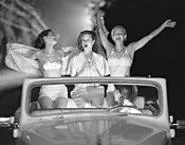 The Ya-Yas, cruising with their tops down.