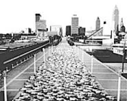 Thousands of naked Clevelanders take to the streets, - all in the name of art (Wednesday).