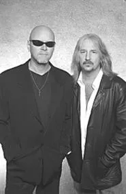 Trial by fire: Mark Kendall (left) and Jack Russell are - Great White.