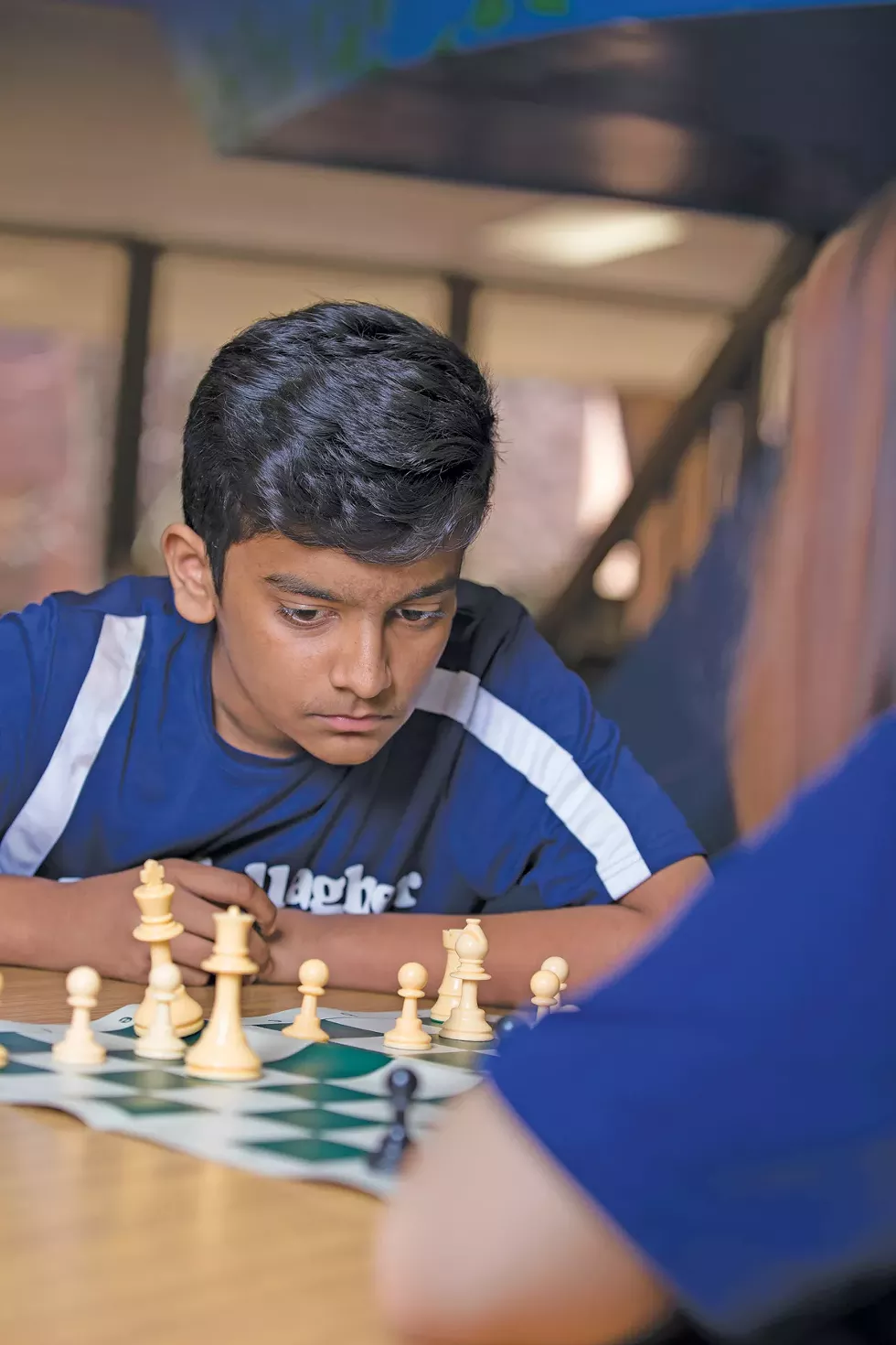 Team captain Akshar Patel at practice. - PHOTO BY KARIN MCKENNA