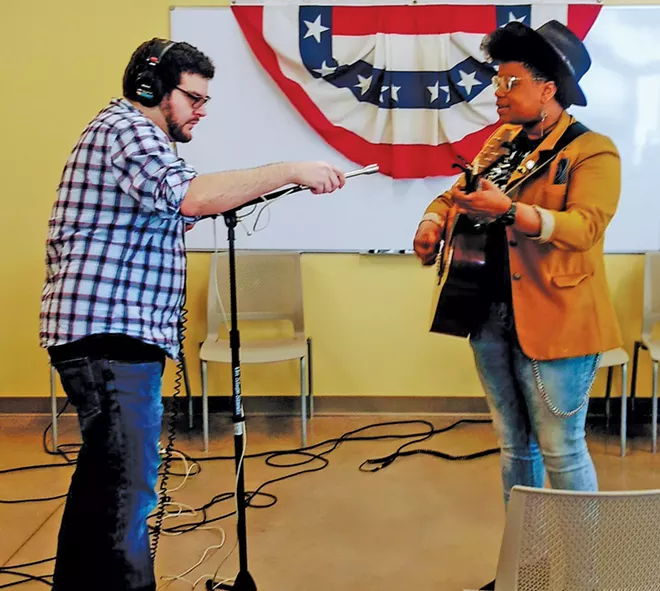 Amythyst Kiah performs for the Roots Rearview podcast. - PHOTO COURTESY OF CLINT HOLLEY