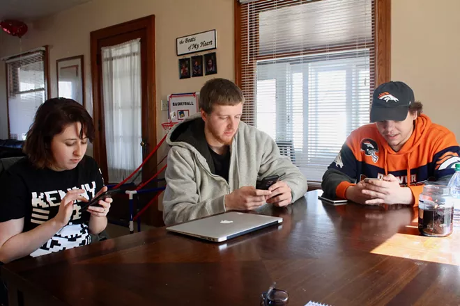THE DAP CREW AT THE MUNDY'S HOUSE IN FREMONT, OH/ PHOTO BY MARK OPREA