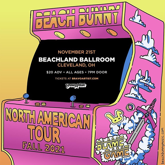 Beach Bunny's poster for its fall tour. - BEACHLANDBALLROOM.COM