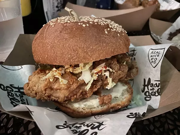 The chicken sandwich at Heart of Gold - PHOTO BY DOUG TRATTNER