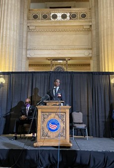 Mayor Justin Bibb speaks at Lead Safe CLE funding announcement, (1/13/22).