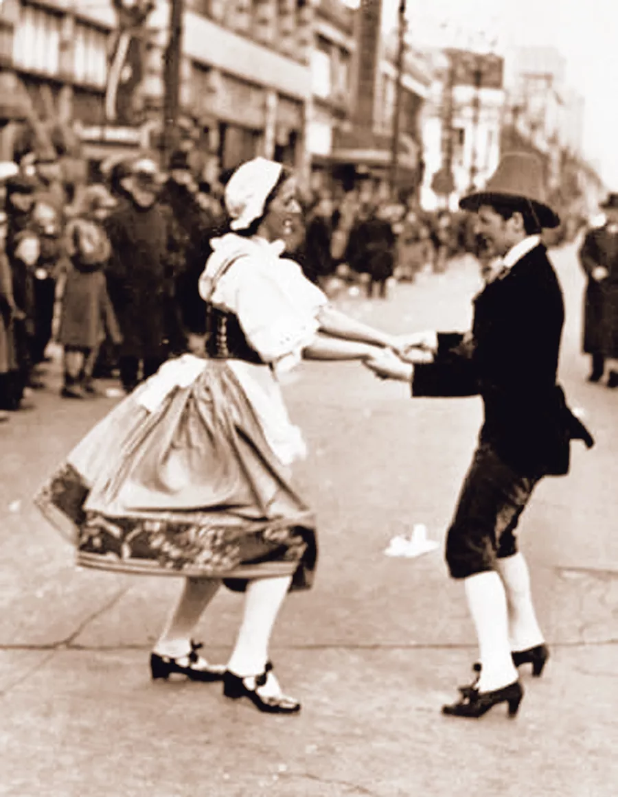 Festive dancers in 1939 - PHOTO COURTESY OF THE CLEVELAND MEMORY PROJECT