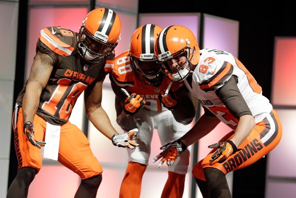 browns jerseys today