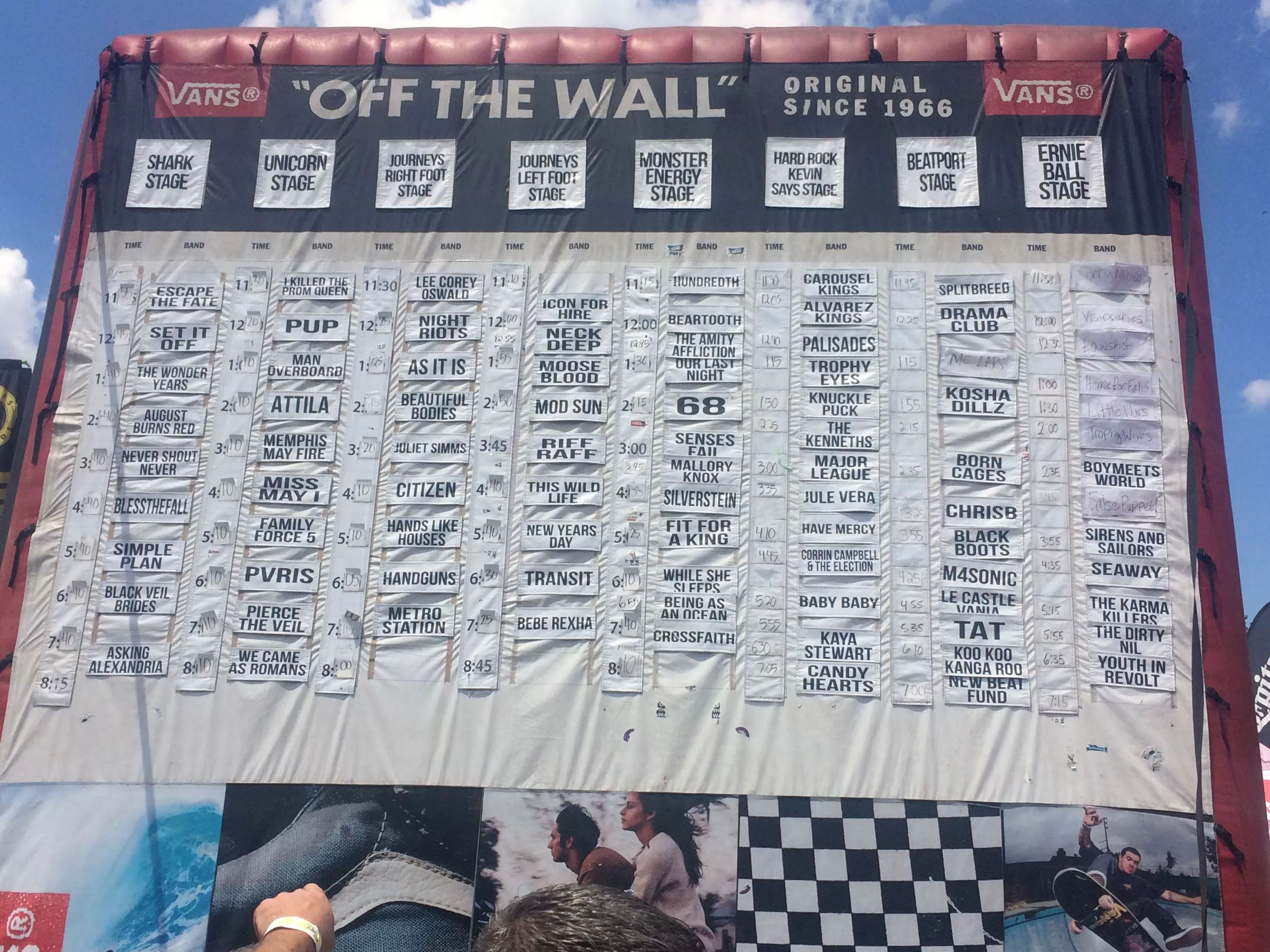 warped tour schedule