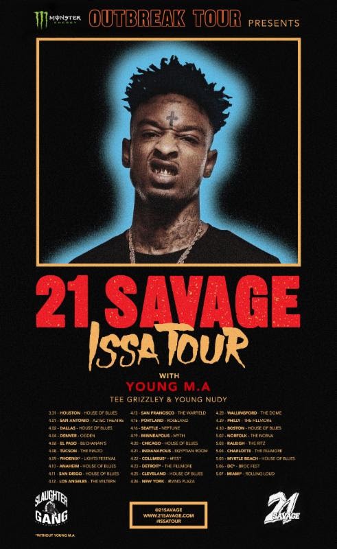 Rapper 21 Savage To Bring His Hypnotic Street Tales To House Of