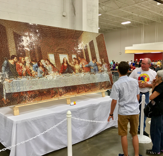 A LEGO Last Supper on display at a fan convention in Virginia last weekend. - PHOTO VIA MRKEVINHINKLE/INSTAGRAM