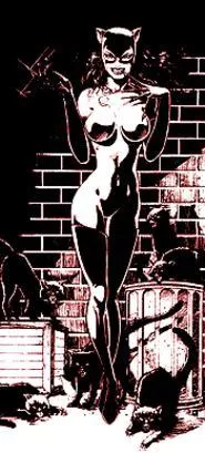 Uh, they don't call her Catwoman for nothing. Is she - wearing any clothes?