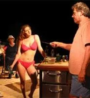 Yep, they're real: Griller throws genuine steaks on the fire for bonus authenticity points.