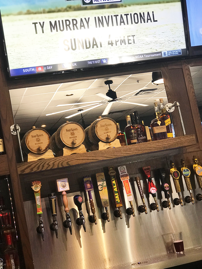 A barrel-aged bourbon program now accompanies The Brass Tap's list of beers. - COURTESY OF THE BRASS TAP CARROLLWOOD