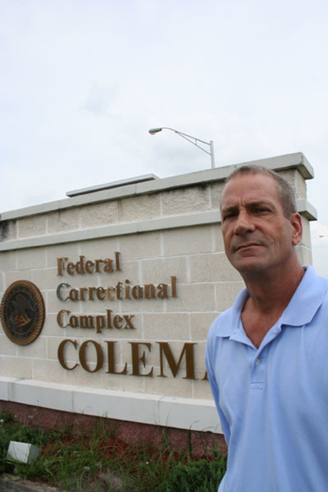 WEEKLY VISITOR: Flahive has visited Coleman once or twice a week since meeting Martorano six years ago. - ALEX PICKETT