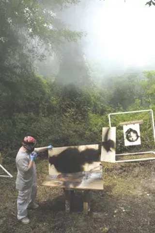 Artist Matt Stromberg at work