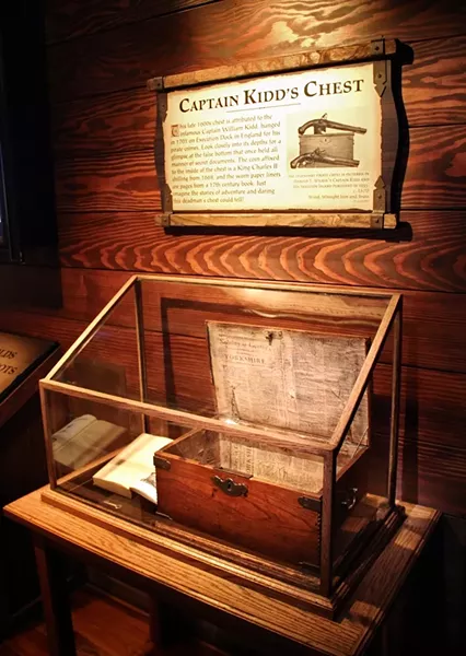 Capt. Kidd's chest, the only verified pirate's chest in existence.