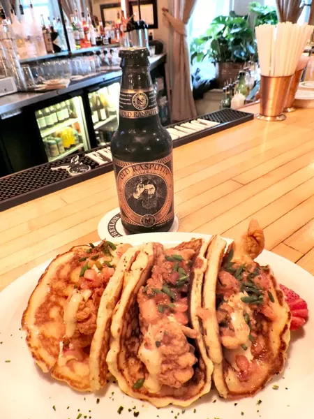 Chef Satterwhite’s Chicken ‘n’ Pancake Tacos.