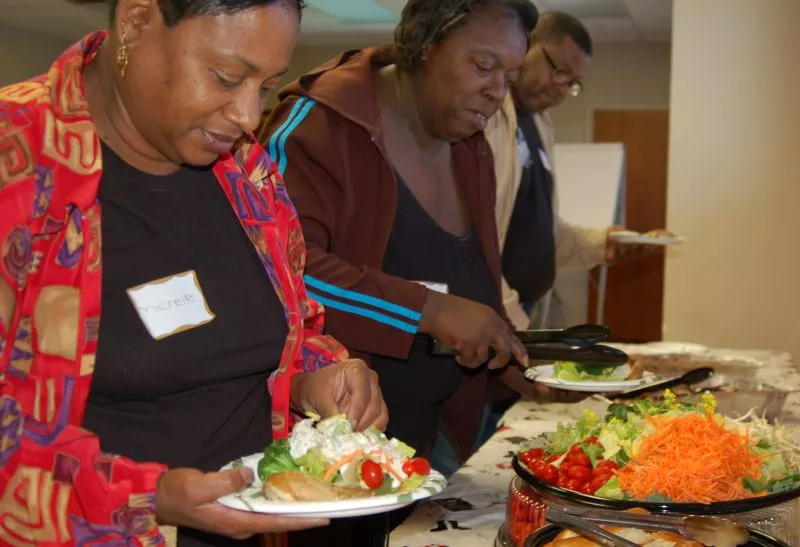 Enjoying great tasting healthy food is a shared experience during the CRI Life Enhancement Program. Choosing one healthy vegetable per day in place of a fried food is a small step toward healthy change that lasts.