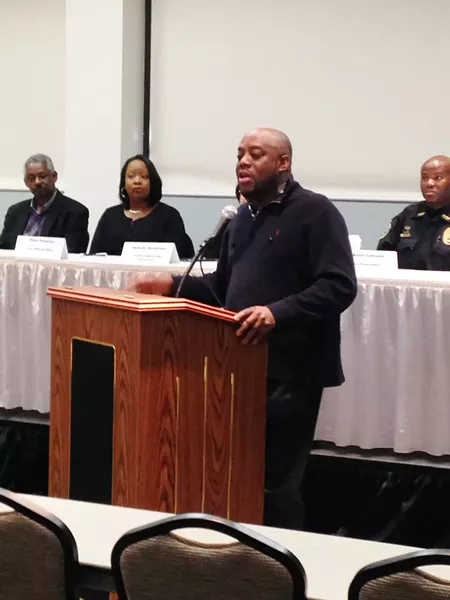Mayor pro tem Van Johnson gets neighborly.