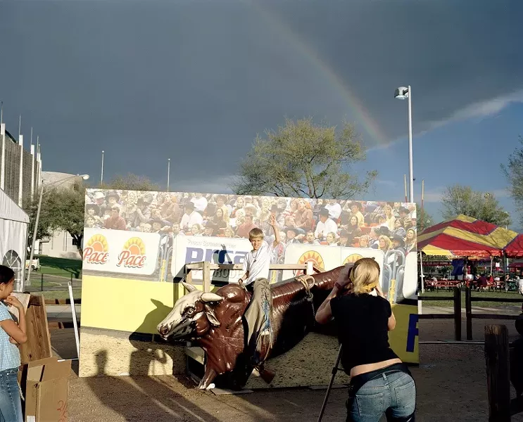 Sara Marcel, Rainbow Bull Rider, Houston, TX from her series 'Rodeo Texas'