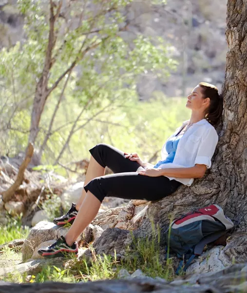 Simple practices such as taking breaks and allowing yourself to simply be can help people connect to something beyond themselves and to be more spiritual. Photo © Canyon Ranch.