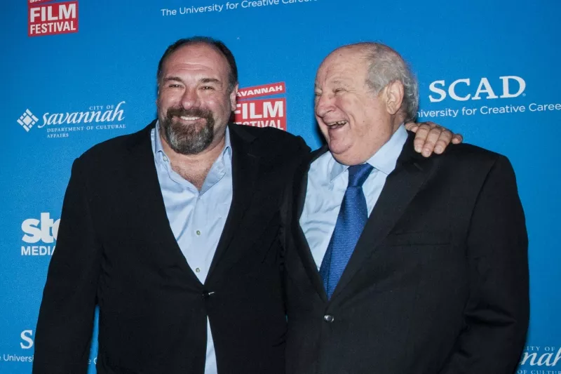 The late James Gandolfini and Bobby Zarem (right), during happier times at a previous Savannah Film Festival - GEOFF L. JOHNSON